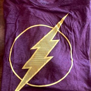 Flash logo T-Shirt, burgundy color, size XXXl